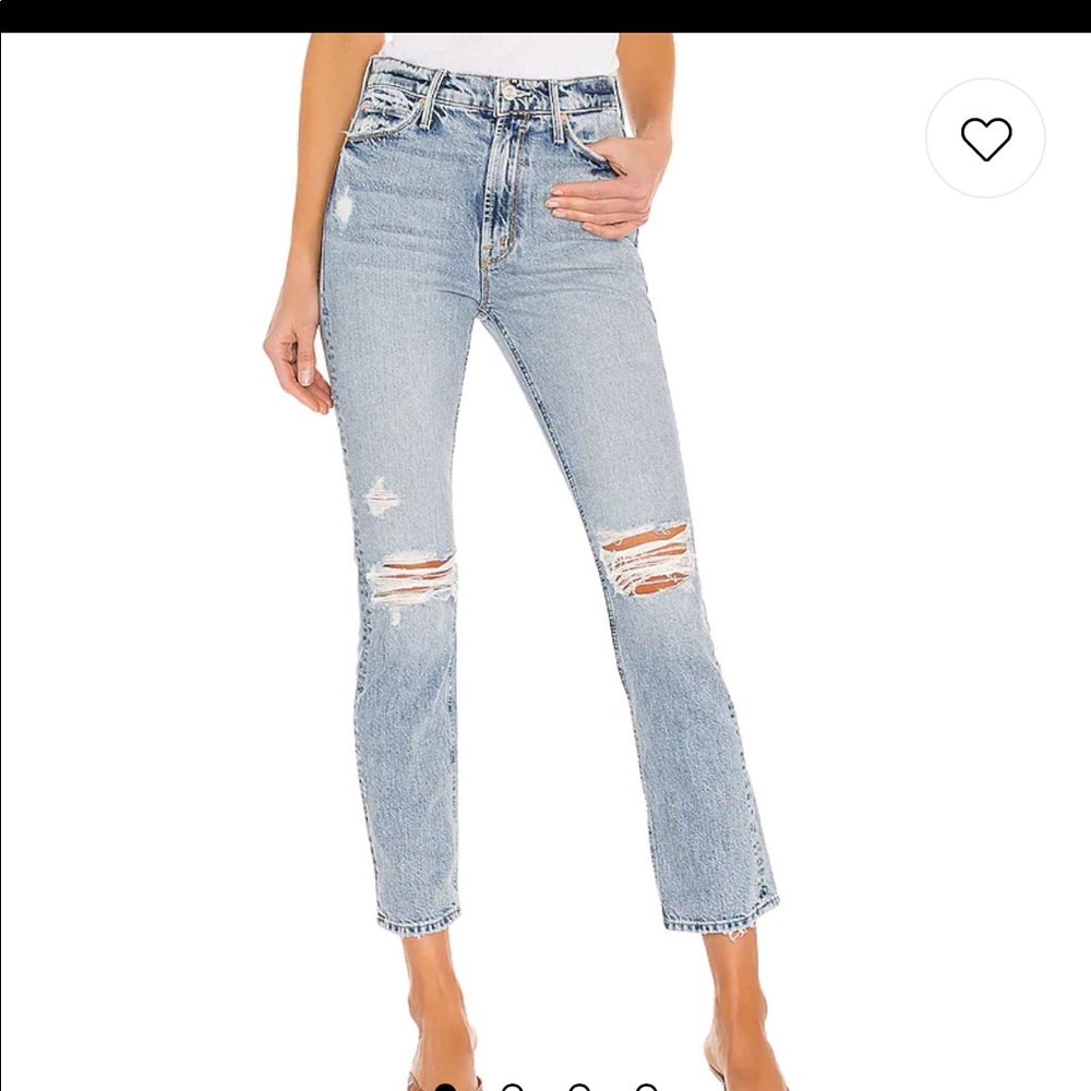 MOTHER the dazzler ankle jeans in lost it size 23
